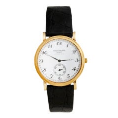 Vintage Patek Philippe Yellow Gold Calatrava Wristwatch for Tiffany & Co