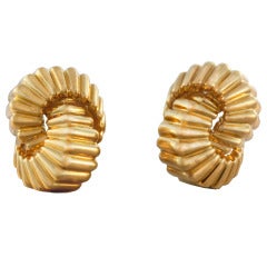Tiffany & Co. Gold Twist Earrings