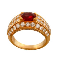 Vintage CARTIER Ruby Diamond Ring
