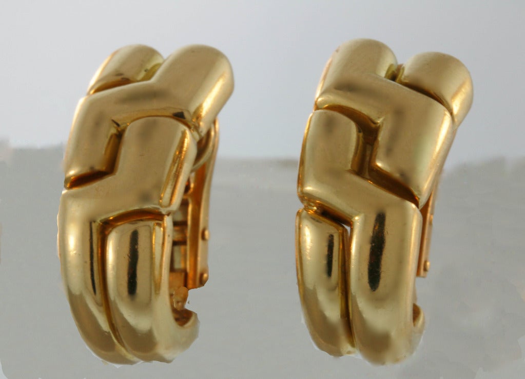 BULGARI 1980s Gold Earrings