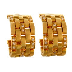 Cartier Classic Panthere Link Earrings