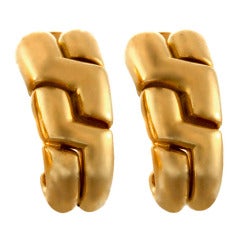 BULGARI 1980s Gold Earrings