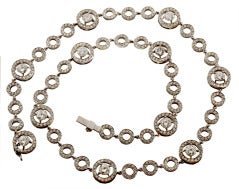 BOUCHERON "Ava"  Diamond White Gold Necklace