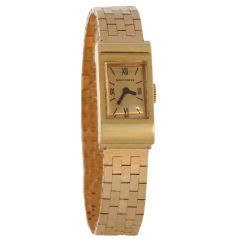 Boucheron 1940's Streamlined 18K Gold Ladies Watch