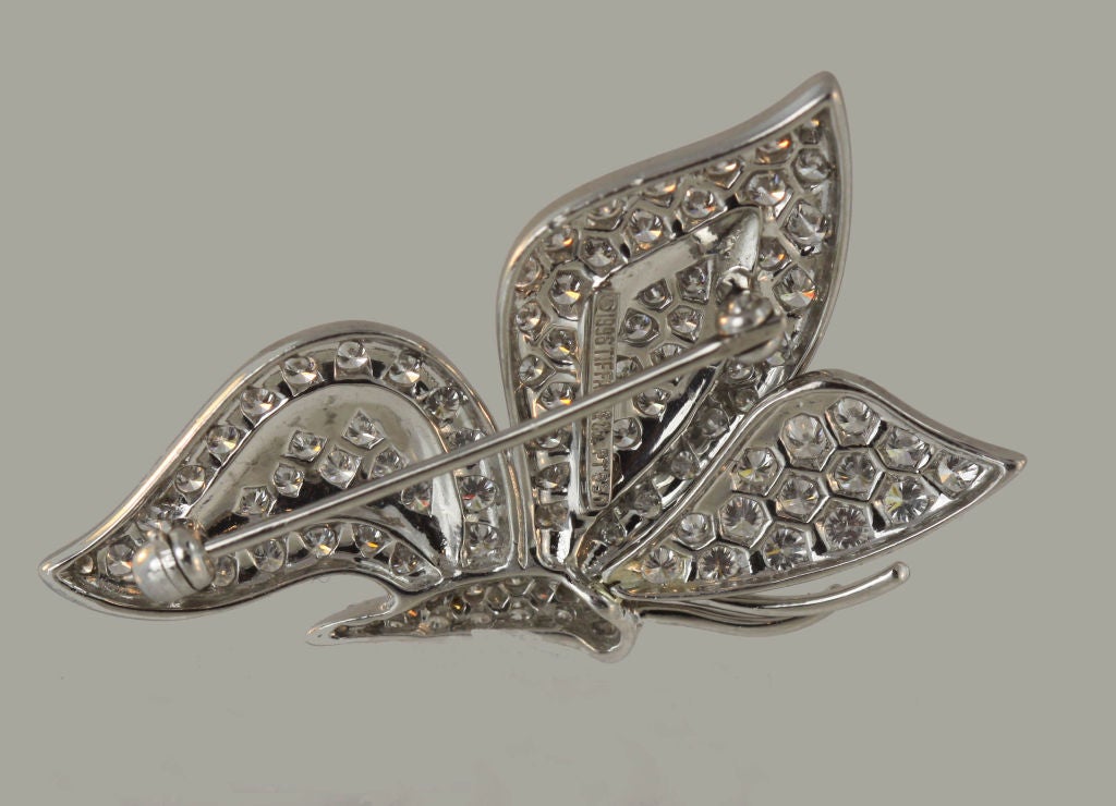 Women's Tiffany Diamond Set Butterfly Brooch