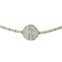 MAUBOUSSIN Demi-Sphere Diamond Set  Necklace