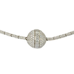 MAUBOUSSIN Demi-Sphere Diamond Set  Necklace