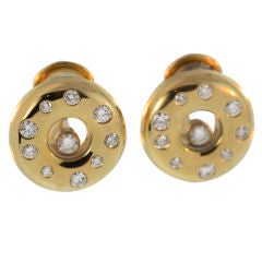 CHOPARD "Happy Diamond" Floating Earrings