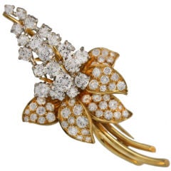 OSCAR HEYMAN Diamond Brooch