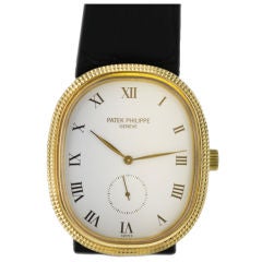 PATEK PHILIPPE Gold Ellipse Oval Wristwatch