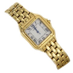 CARTIER Classic Gold Panthere Wristwatch