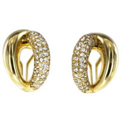 MAUBOUSSIN Gold and Diamond Earrings