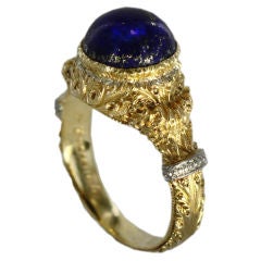BUCCELLATI Lapis Lazuli and Gold Ring