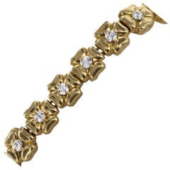 CHANEL Diamond and Gold Bracelet