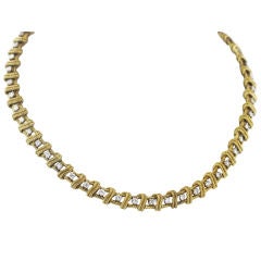 TIFFANY & CO. Diamond & Gold Necklace