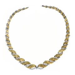 McTEAGUE Diamond and Gold Necklace