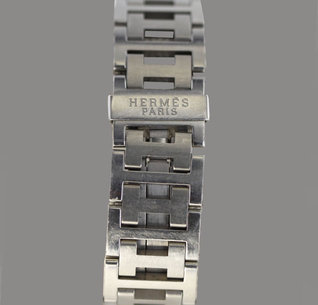 HERMES Stainless Steel Wristwatch with Complications