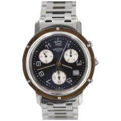 HERMES Stainless Steel Wristwatch with Complications