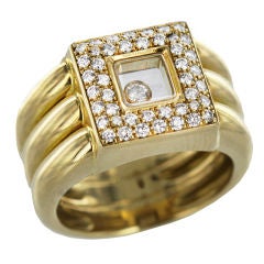 Vintage CHOPARD Happy Diamonds Square Floating Ring