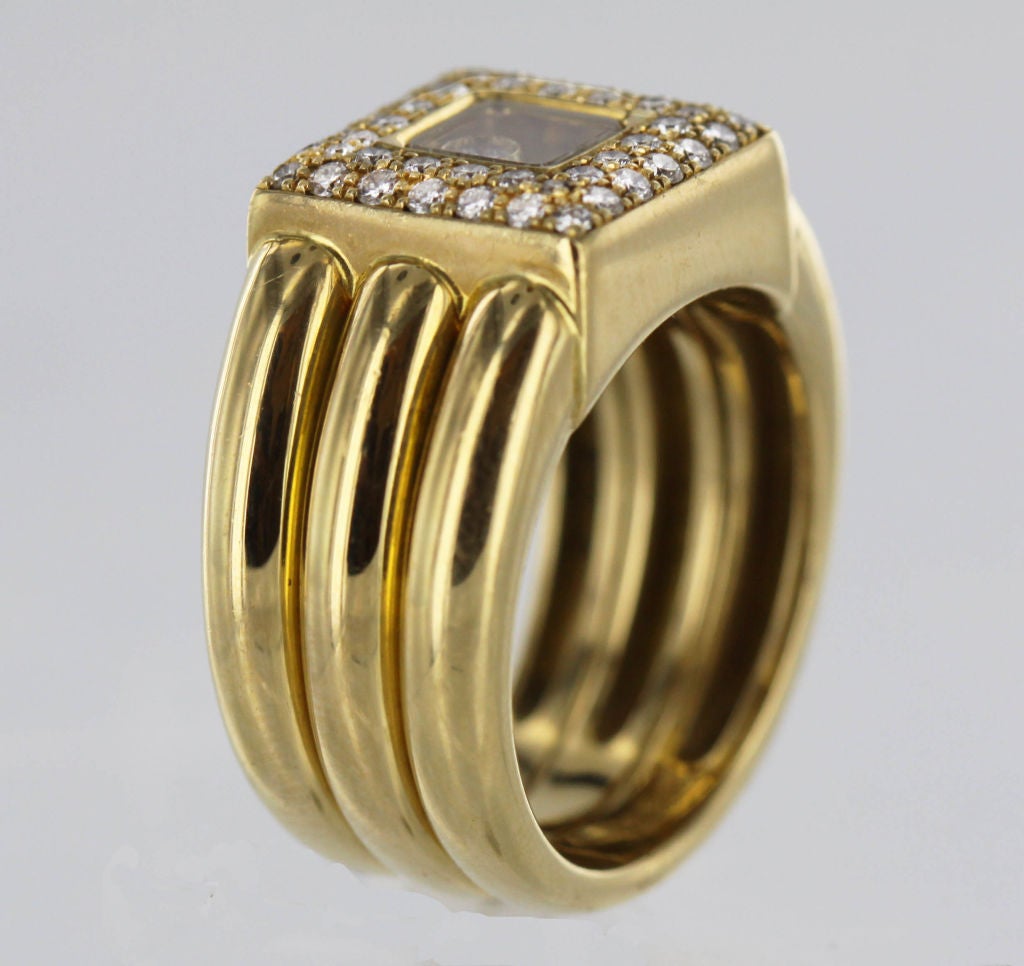 chopard happy diamonds square ring