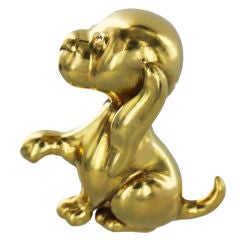 MAUBOUSSIN, Paris Gold "Snoopy" Dog Pin