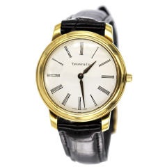 TIFFANY & CO. Roman Numeral Gold Wristwatch
