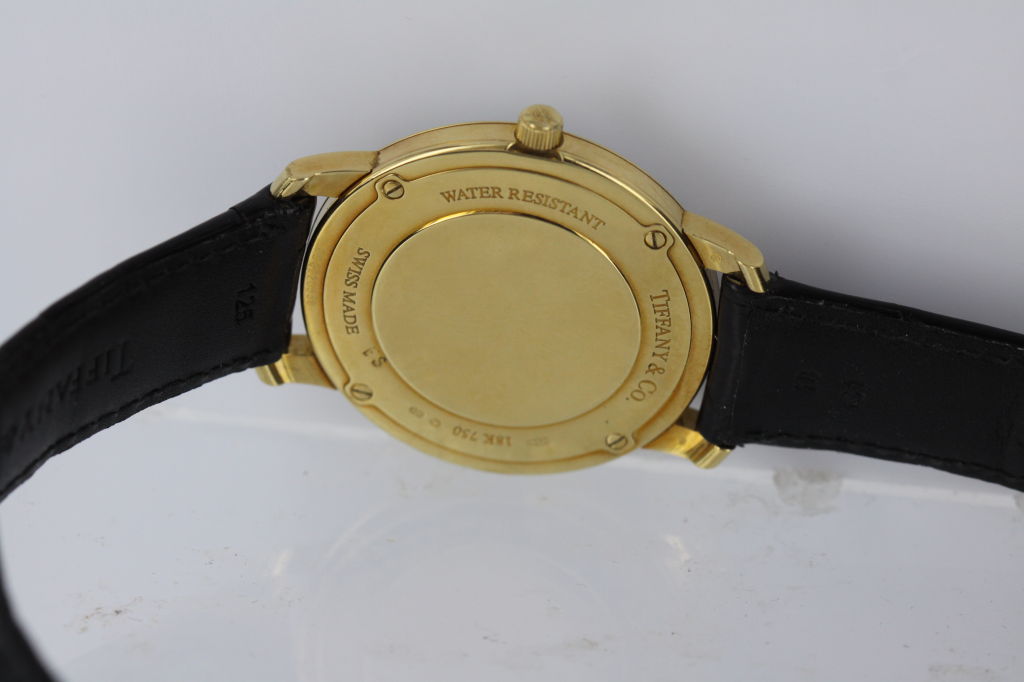 TIFFANY & CO. Roman Numeral Gold Wristwatch