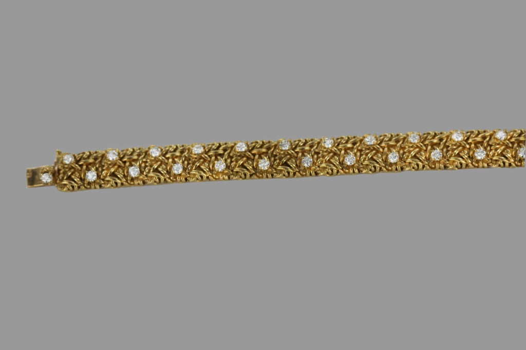 CARTIER Diamond Gold Bracelet