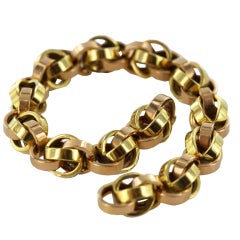 GUBELIN Two-Toned  Chunky Gold Link Bracelet