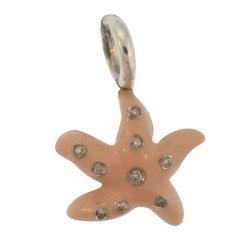 AARON BASHA  Enamel and Diamond  Starfish Charm