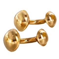 Gold Domed Cufflinks