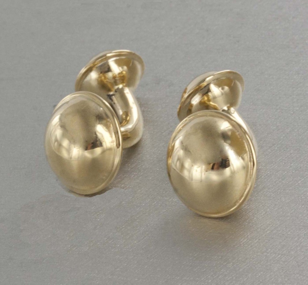 Gold Domed Cufflinks