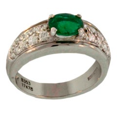 BOUCHERON Emerald & Diamond Ring