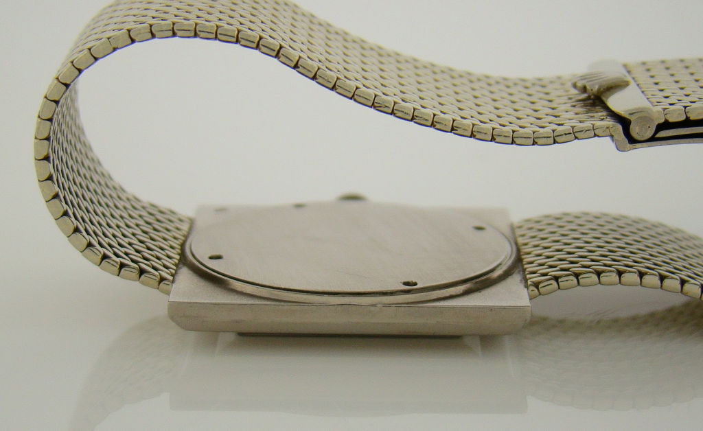 ROLEX 1950's Original Rare Bracelet & Super Thin White Gold Case 1