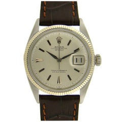Incredible 1950's ROLEX Datejust Stainless Steel & White Gold