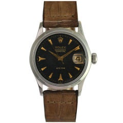ROLEX 1950's Honeycomb Dial & Stainless Steel "Rite TIme" Date