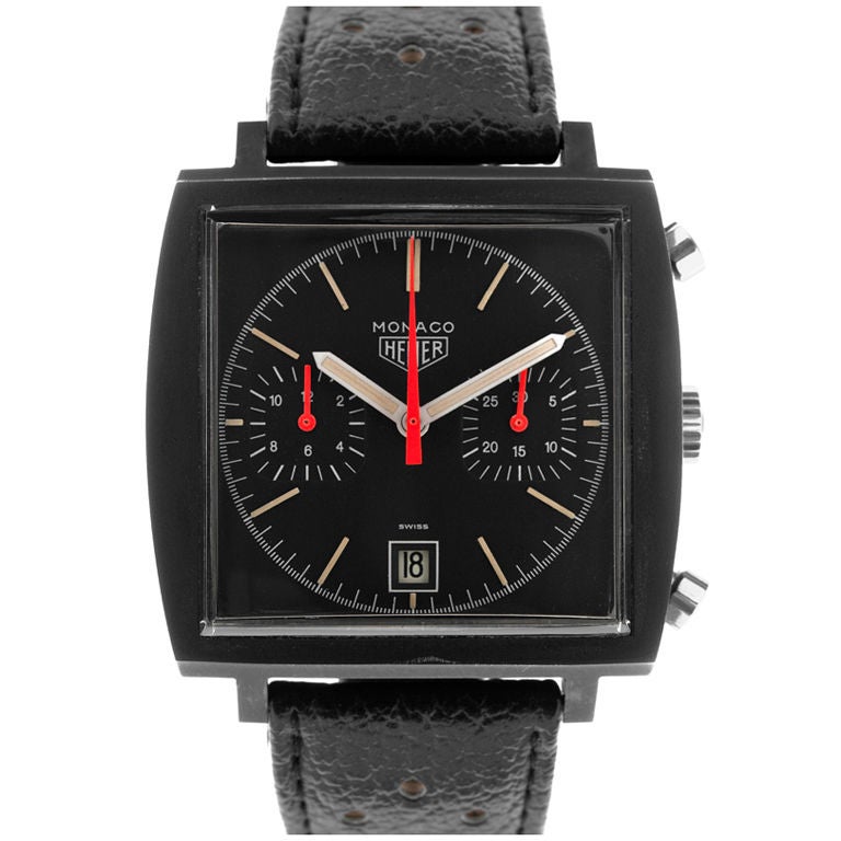 HEUER 1970's Vintage Original PVD Monaco Heuer Steel Chronograph