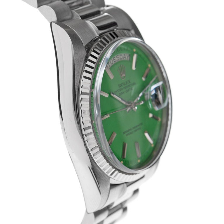 rolex green stella dial