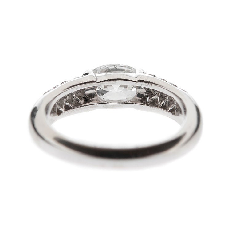 sideways oval diamond ring