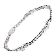 ASPREY of LONDON Diamond & White Gold Link Bracelet