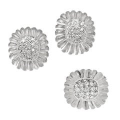 MAZ Rock Crystal Diamond White Gold Ring & Earrings Suite 6