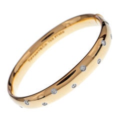 TIFFANY & CO. "Etoile" Diamond Yellow Gold Bracelet