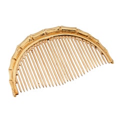 DAVID WEBB 'Bamboo' Golden Comb