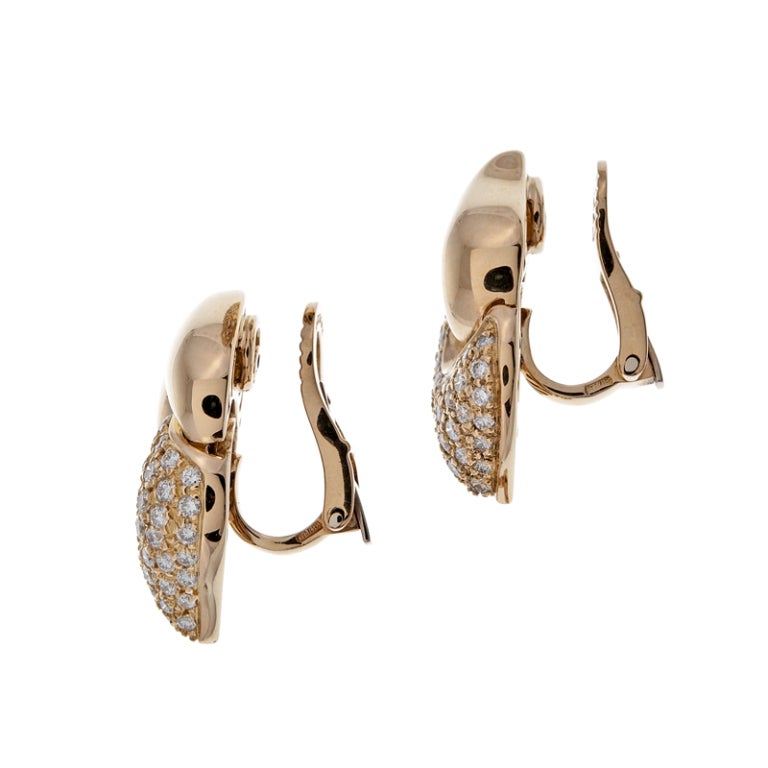 Women's BULGARI Diamond Yellow Gold Earrings