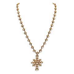 Stunning Early Victorian Chrysoberyl Necklace 9