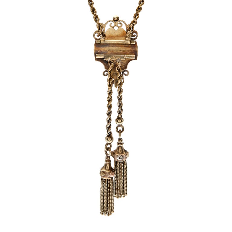 Women's Antique Victorian Tassel Necklace