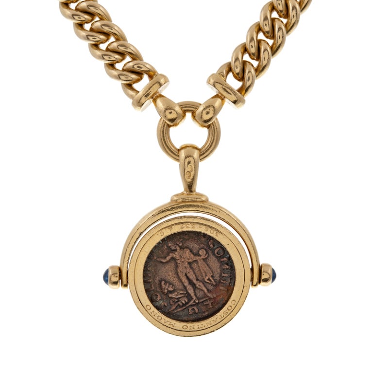 bulgari coin necklace