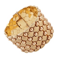 Unique Retro 1940s Rose Gold Bracelet