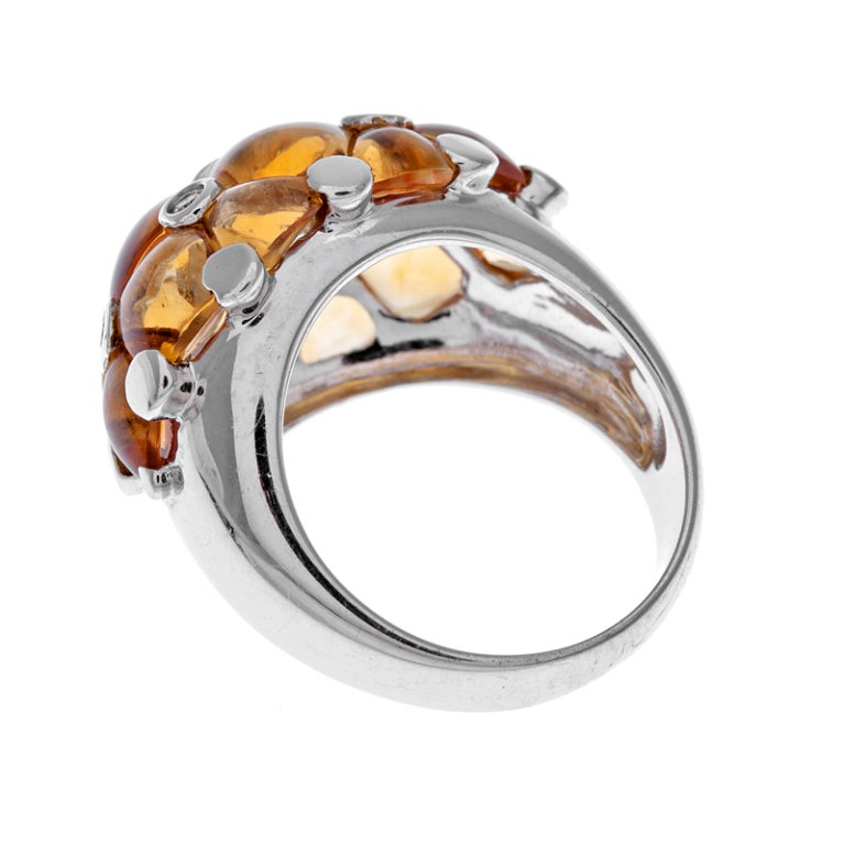 honeycomb diamond ring