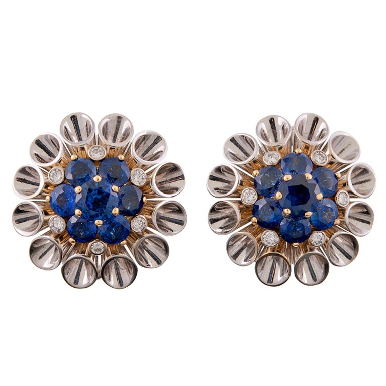 Aletto Bros Gorgeous Sapphire and Diamond Earrings